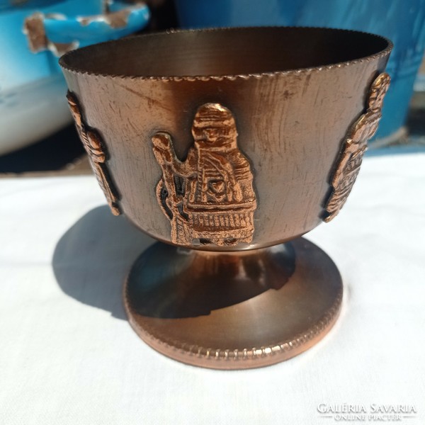 Retro copper folk goblet, cup