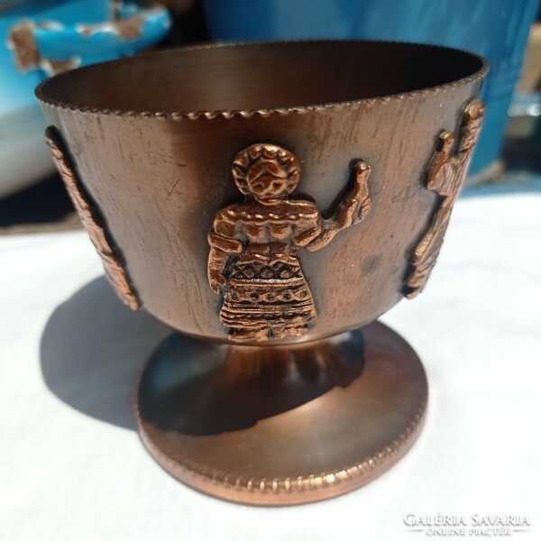 Retro copper folk goblet, cup