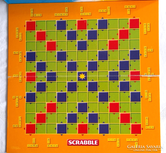 Old junior scrabble board game