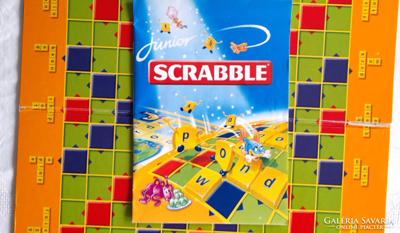 Old junior scrabble board game