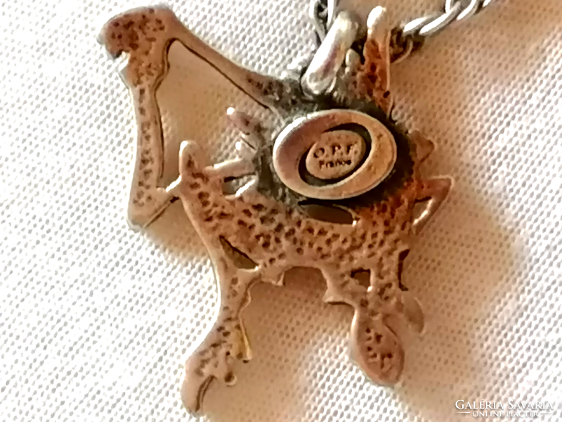 Rarity! Lucky goblin pendant silver chain 52.