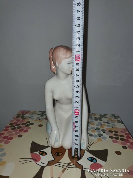 Art deco old female nude statue from Aqcincum 22 cm