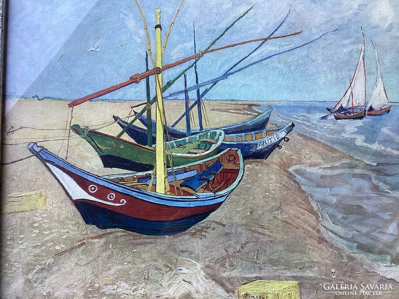 Vincent Van Gogh , Halászhajók .