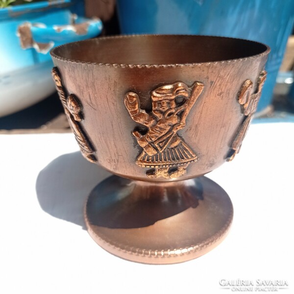 Retro copper folk goblet, cup