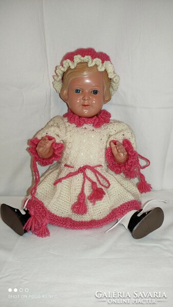 Antique old celluloid doll marked original