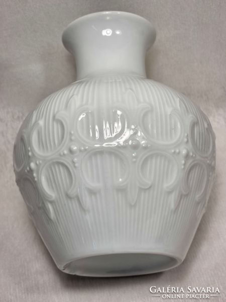Royal Porzellan Bavaria KPM mázas fehér porcelánváza - 1960- évek Németország 1040/15