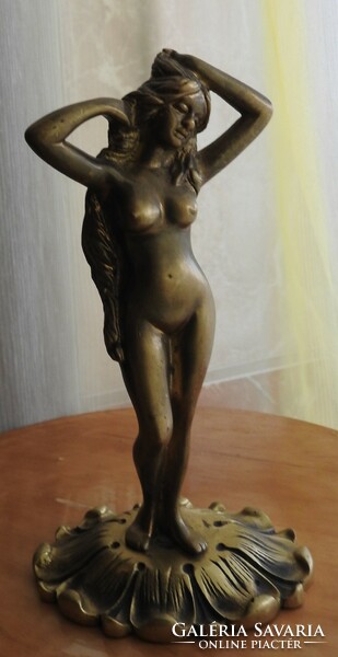 Copper nude statue