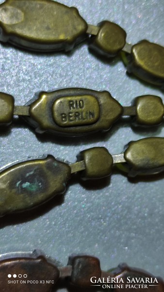 A pair of opulent sparkling marked rio berlin design earrings