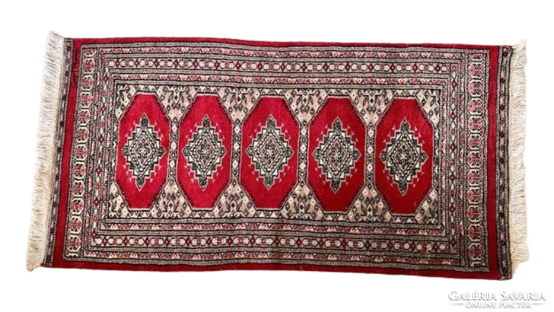 Pakistan bokhara 3ply carpet 134x63cm