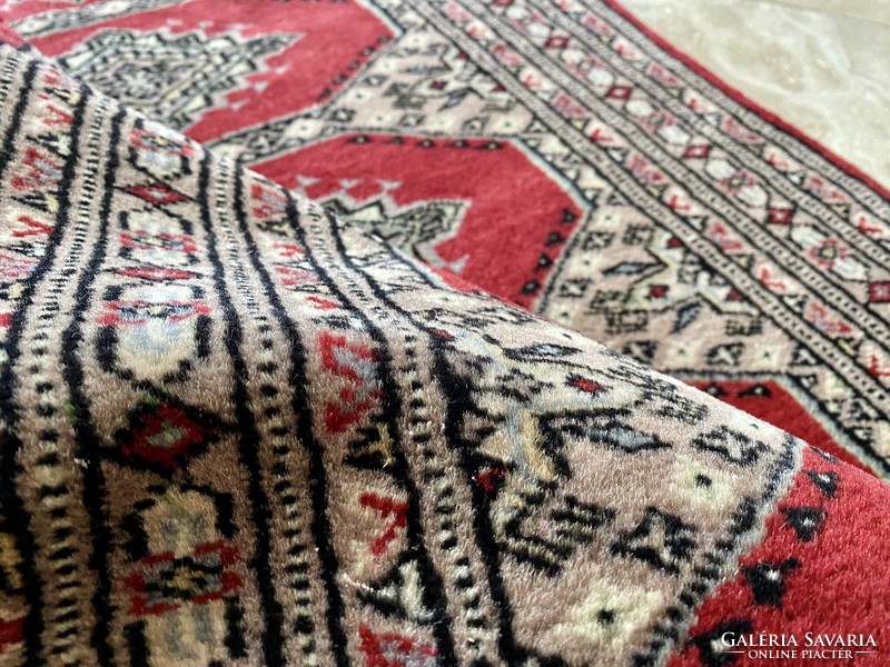 Pakistan bokhara 3ply carpet 134x63cm