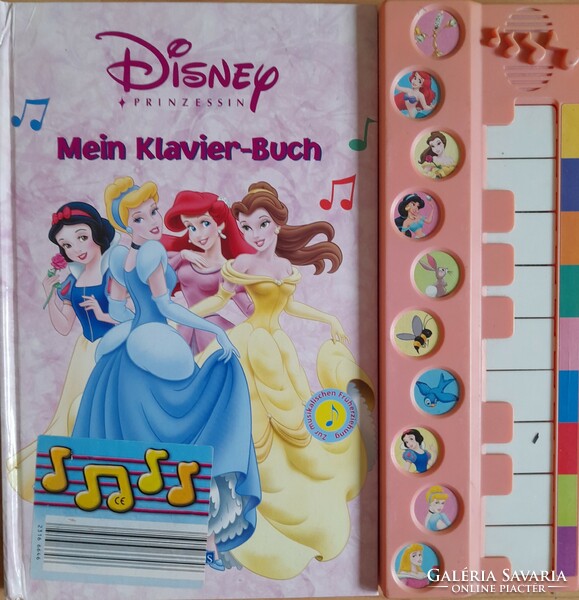 NÉMET NYELVŰ!  Disney Princessin sorozat: Mein-Klavier Buch