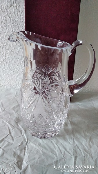 Water jug, crystal, Hungarian, 2.02 kg !!!