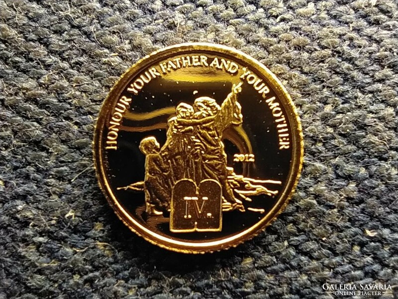 Cameroon fourth - honor your father, your mother .585 Gold 1500 francs 0.5g 2012 (id69421)