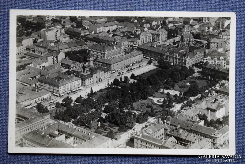 Szeged. Széchenyi Square - aerial photo postcard - aérophoto 1936 southern aero club