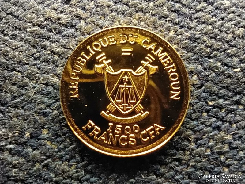 Cameroon second - do not say the name of God in vain .585 Gold 1500 francs 0.5g 2012 (id69420)