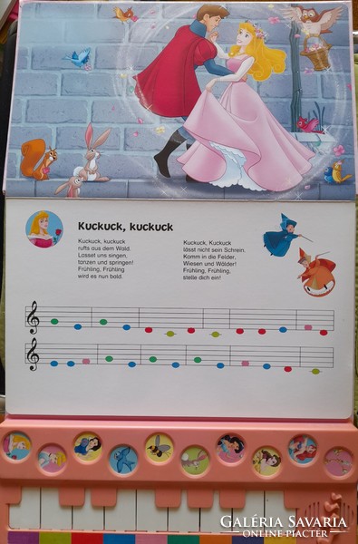 NÉMET NYELVŰ!  Disney Princessin sorozat: Mein-Klavier Buch