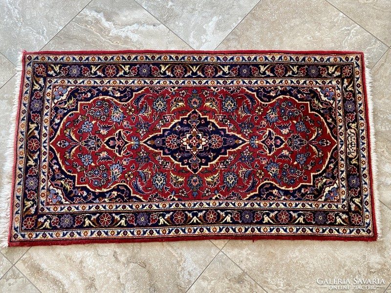 Iran keshan Persian carpet 130x70cm