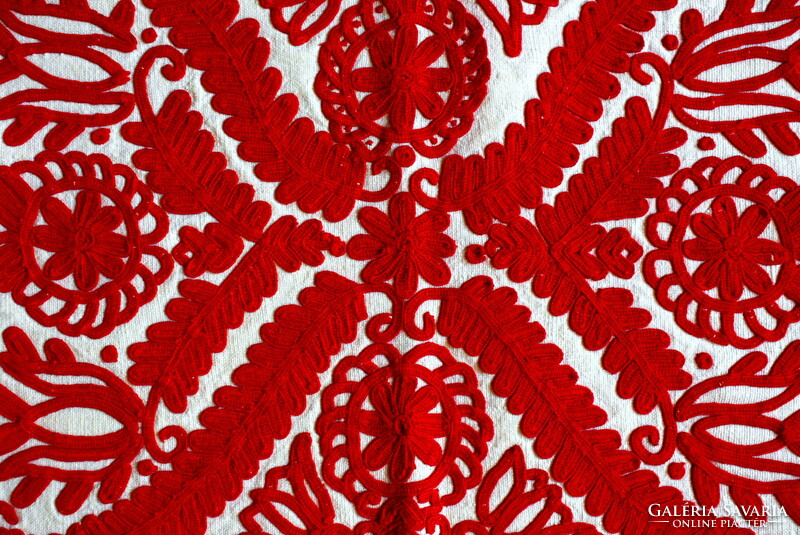 Embroidered linen Transylvanian written pillow cover decorative pillow 43x52.5 cm
