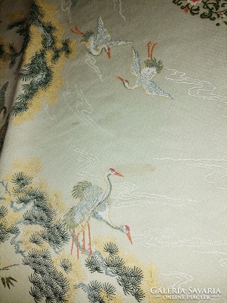 Chinese bird of paradise silk tablecloth, tablecloth, 132x94cm, negotiable.