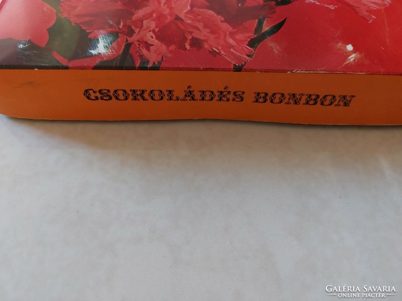 Retro bonbonos doboz 1974 Duna Csokoládégyár csokoládés papírdoboz Magyar Édesipar