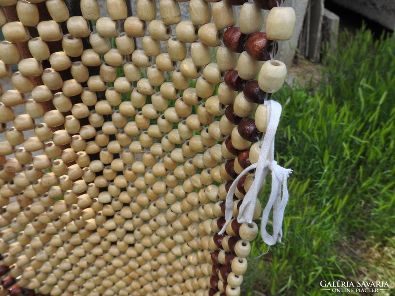 Retro car seat seat protector with wooden ball