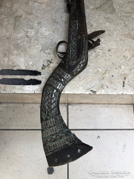 Turkish, Balkan Janissary flintlock rifle, mother-of-pearl inlay, 130 cm, xviii. No. Beginning