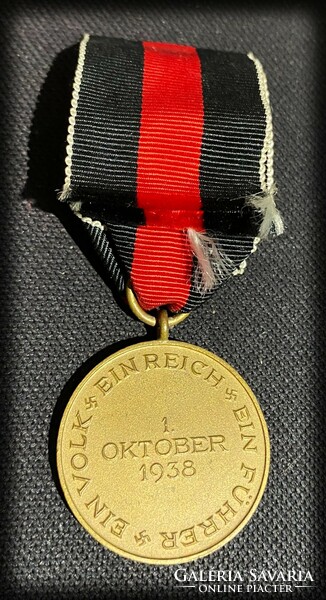 Ww2 1938 October 1 (Sudeta) commemorative medal - award
