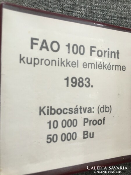 FAO 100 Forint emlékérme