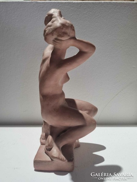 Gyula Nyirő terracotta female nude statue - 51436