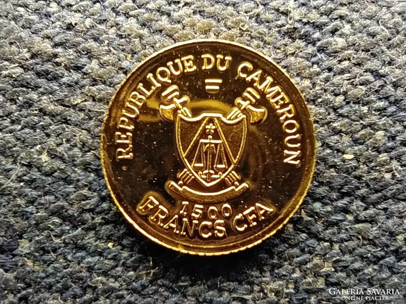 Kamerun Ötödik - Ne ölj .585 arany 1500 Frank 0,5g 2012 (id69422)