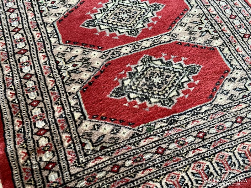Pakistan bokhara 3ply carpet 134x63cm