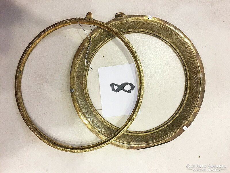 Bronze dial and door ring for Empire, Biedermeier table or frame clocks /from clock heritage/