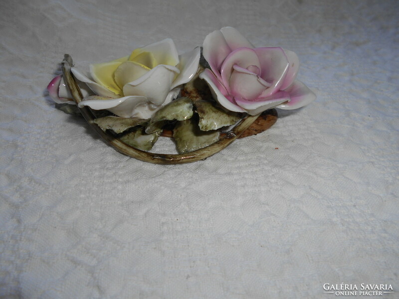 Capodimonte porcelain roses