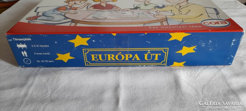Old board game - European road -