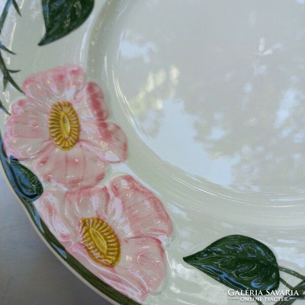 Hand painted floral plate