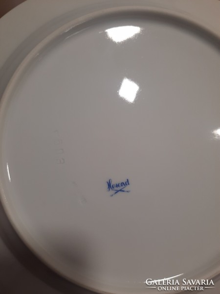 Új Herendi zöld virágmintás porcelán étkészlet 26 db