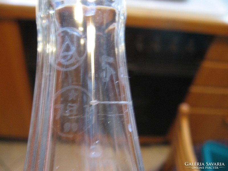 Half-liter bottles with standard portions, with polished crests from old pubs