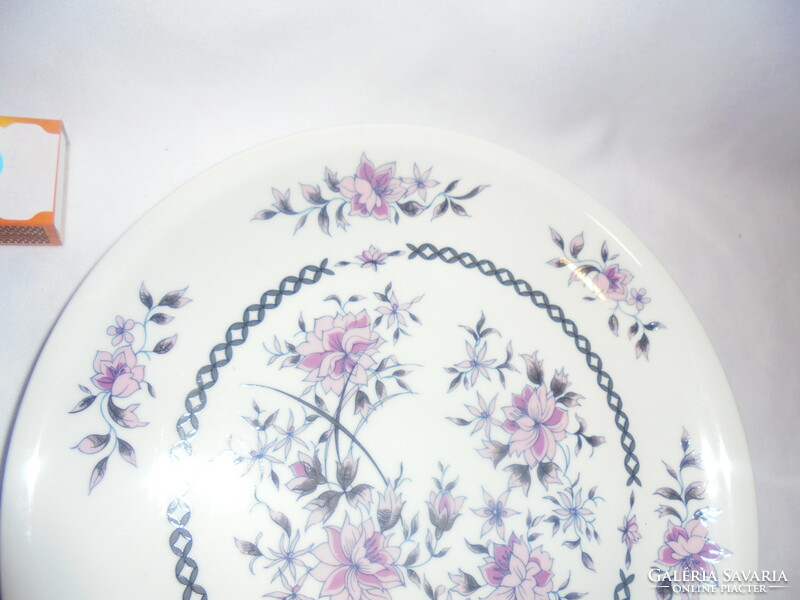 Alföldi porcelán falitányér - lila virágos