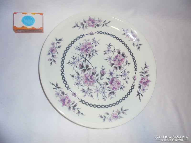 Alföldi porcelain wall plate - purple floral