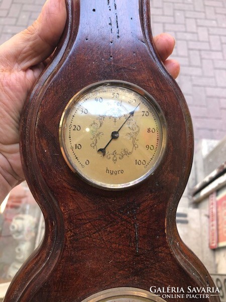 Barometer, also an antique wall decoration, 55 cm long piece.