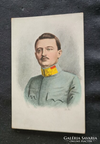 Arc. Károly, the last crowned king of Hungary, Habsburg, 1916, original photo sheet image