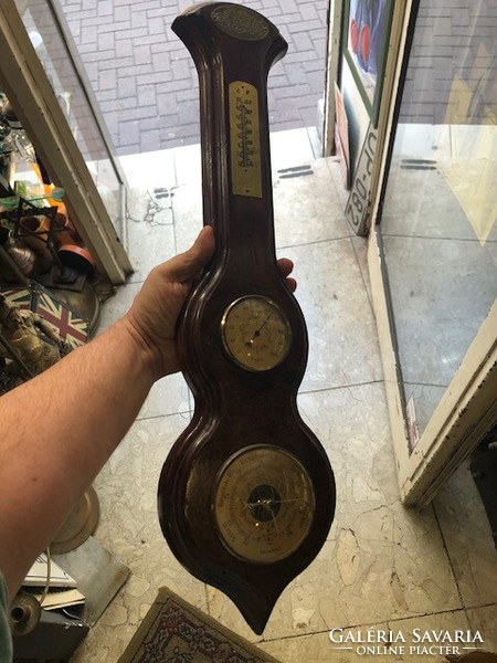 Barometer, also an antique wall decoration, 55 cm long piece.