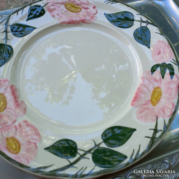 Hand painted floral plate