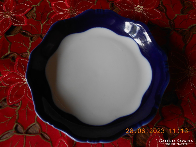 Zsolnay pompadour base glaze serving bowl