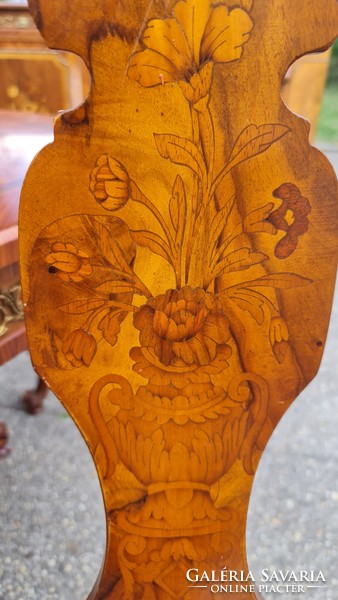 A720 inlaid, copper veined dining room set