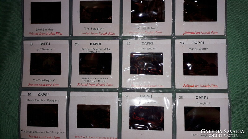 Old travel souvenir Italy - capri 36 slides in original packaging according to pictures