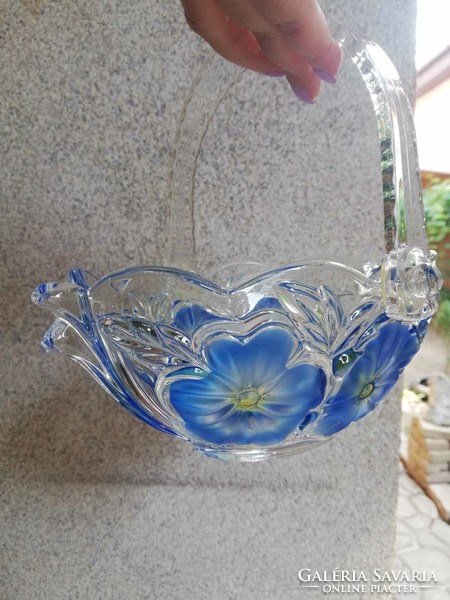 German walterglass glass basket