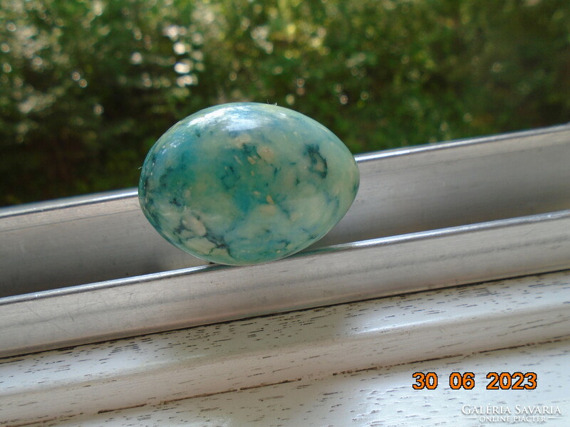 Amazonite polished mineral egg