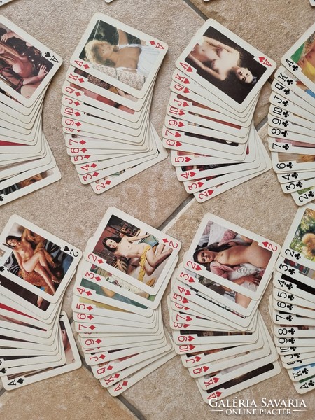 3 decks of cards female nude pictures girly pin up deck rummy bridge