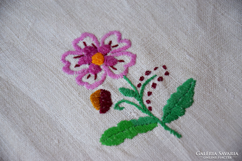 Old folk tradition Kalocsa tablecloth linen linen tablecloth tablecloth hand embroidered 72 x 72